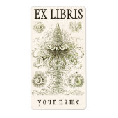 Ernst Haeckel Siphonophorae Boekplaat Etiket (Voorkant)