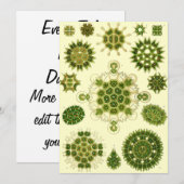 Ernst Haeckel Spores Kaart (Voorkant / Achterkant)