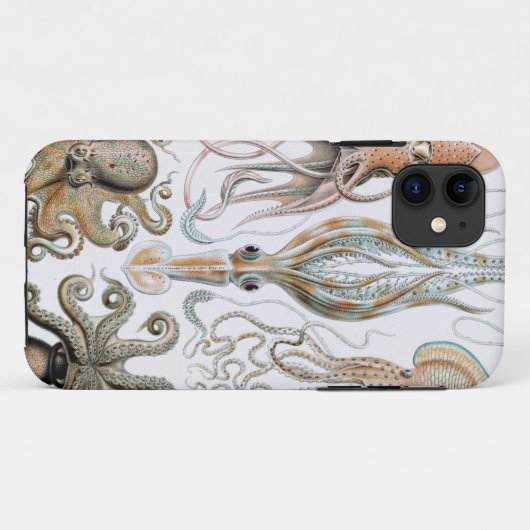  Ernst Haeckel Squids en Octopus Poster Case-Mate iPhone Case (Achterkant (horizontaal))