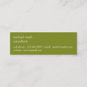 Ernst Haeckel Trochilidae Hummingbird Mini Visitekaartje (Achterkant)