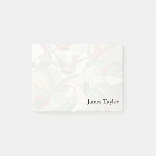Ernst Haeckel Trochilidae Hummingbird Post-it® Notes (Voorkant)