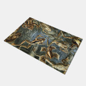 Ernst Haeckel variëteit exotische kikkers:Batrachi Deurmat (Schuin)