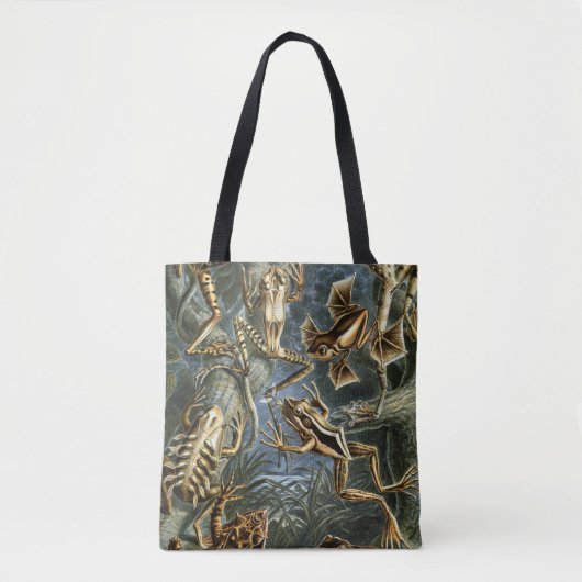 Ernst Haeckel variëteit exotische kikkers:Batrachi Tote Bag (Voorkant)