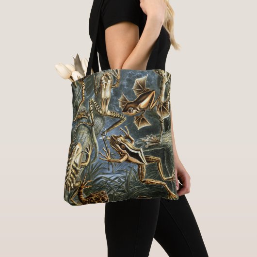 Ernst Haeckel variëteit exotische kikkers:Batrachi Tote Bag (Dichtbij)