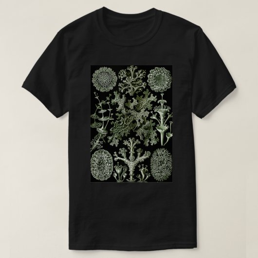 Ernst Haeckel Vintage Biologische Illustratie Lich T-shirt (Design voorkant)