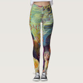 Ernst Haeckel Zee Anemones Marine:Actiniae Leggings (Voorkant)