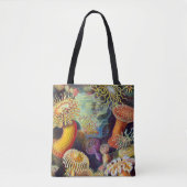 Ernst Haeckel Zee Anemones Marine:Actiniae Tote Bag (Voorkant)