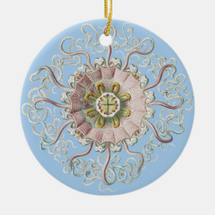 Ernst Haeckel Zee Roze kwal Medusa Keramisch Ornament
