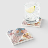 Ernst Haeckel's Discomedusae Stenen Onderzetter (Zijkant)