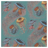 Ernst Haeckel's Discomedusae Stof (Close Up)