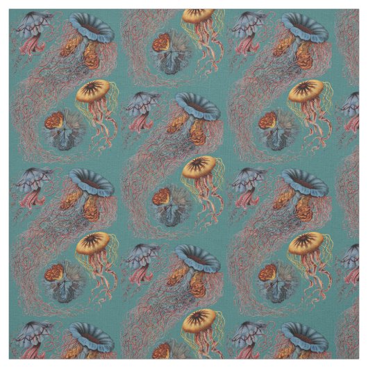 Ernst Haeckel's Discomedusae Stof (Swatch)