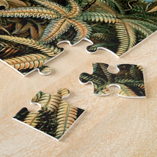 Ernst Haeckel's Filicinae (Tree Ferns) Jigzaag Puz Legpuzzel (Zijkant)