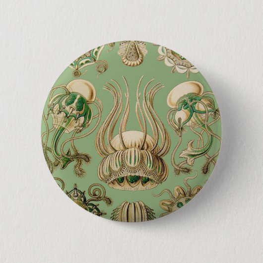 Ernst Haeckel's Narcomedusae Ronde Button 5,7 Cm (Voorkant)