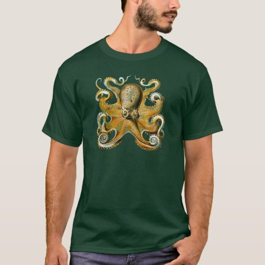 Ernst Haeckel's Octopus T-shirt (Voorkant)