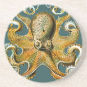 Ernst Haeckel's Octopus Zandsteen Onderzetter (Voorkant)