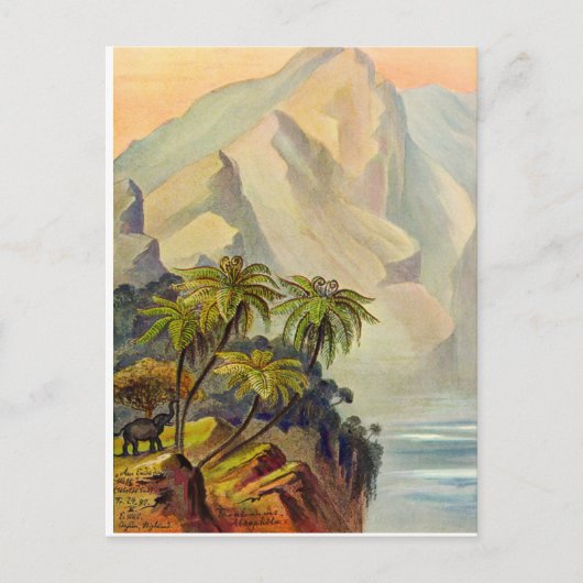 Ernst Haeckel's World's End 1882 Briefkaart (Voorkant)