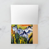 Ernst Kirchner - Berggipfel, beroemd schilderij Kaart (Binnen)