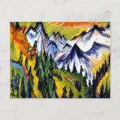 Ernst Kirchner - Berggipfel Briefkaart (Voorkant)