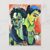 Ernst Kirchner - Double Self-Portrait Briefkaart (Voorkant)