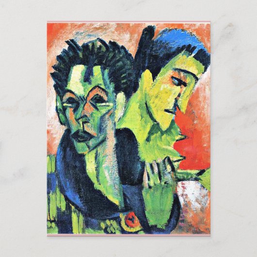Ernst Kirchner - Double Self-Portrait Briefkaart (Voorkant)