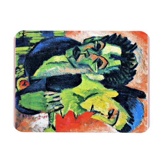 Ernst Kirchner - Double Self-Portrait Magneet (Horizontaal)