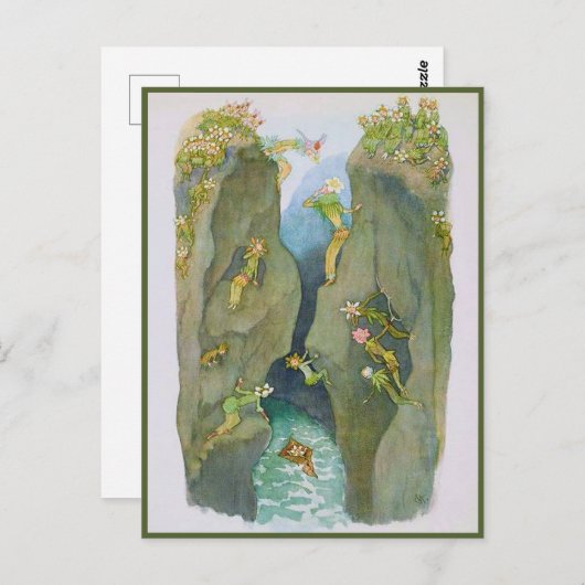 Ernst Kreidolf  Alpine Flower Fairy Tale Briefkaart (Voorkant / Achterkant)