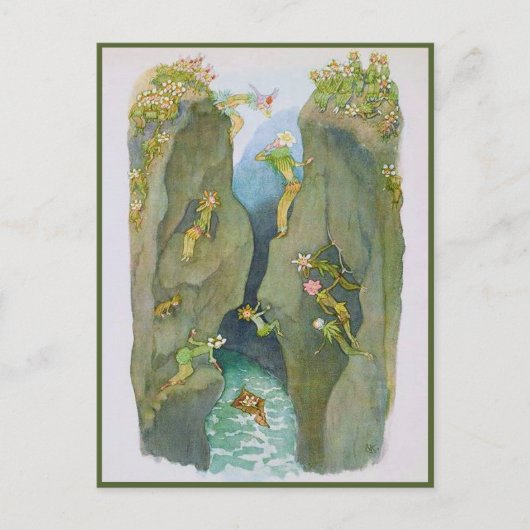 Ernst Kreidolf  Alpine Flower Fairy Tale Briefkaart (Voorkant)