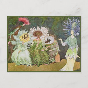 Ernst Kreidolf  Alpine Flower Fairy Tale Briefkaart