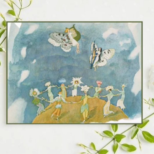 Ernst Kreidolf  Alpine Flower Fairy Tale Briefkaart