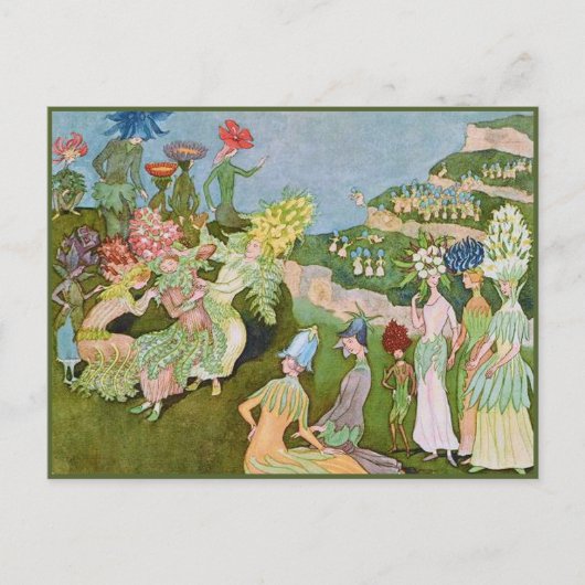 Ernst Kreidolf  Alpine Flower Fairy Tale Briefkaart (Voorkant)