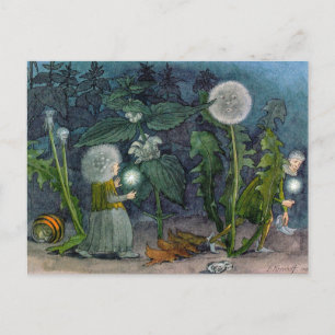 Ernst Kreidolf Dieven Flower Fairies Briefkaart