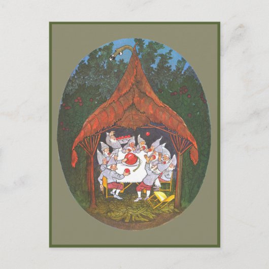 Ernst Kreidolf Vintage De weidedwergen Briefkaart (Voorkant)