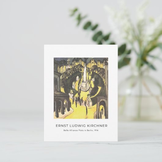 Ernst L. Kirchner - Belle Alliance Platz in Berlij Briefkaart (Staand voorkant)