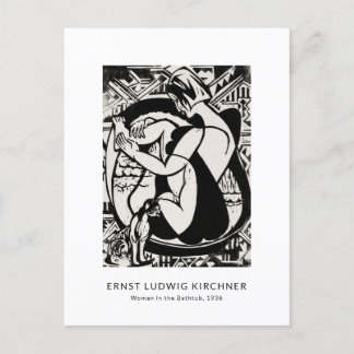 Ernst L. Kirchner - Black and White Modern Art Briefkaart
