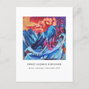 Ernst L. Kirchner - Colorful Landscape Modern Art Briefkaart