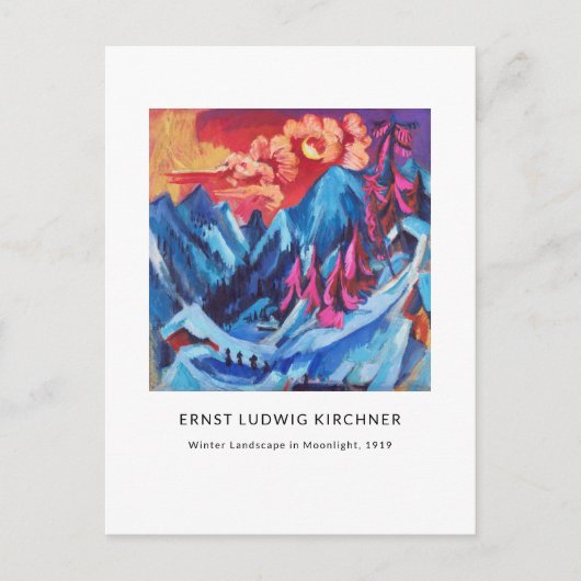 Ernst L. Kirchner - Colorful Landscape Modern Art Briefkaart (Voorkant)