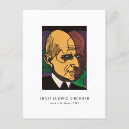 Ernst L. Kirchner - Colorful Portreit Modern Art Briefkaart