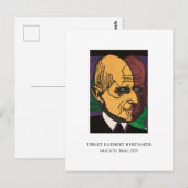 Ernst L. Kirchner - Colorful Portreit Modern Art Briefkaart (Voorkant / Achterkant)