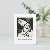 Ernst L. Kirchner - Stijlvolle zwarte & witte mode Briefkaart (Staand voorkant)
