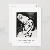 Ernst L. Kirchner - Stijlvolle zwarte & witte mode Briefkaart (Voorkant / Achterkant)