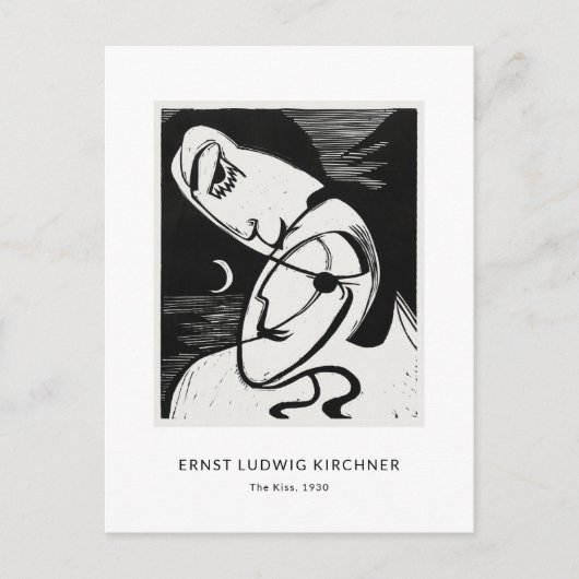 Ernst L. Kirchner - Stijlvolle zwarte & witte mode Briefkaart (Voorkant)