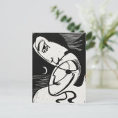 Ernst L. Kirchner - Stijlvolle zwarte & witte mode Briefkaart (Staand voorkant)