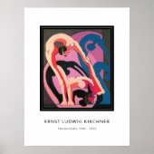Ernst L. Kirchner - Twee acteurs, moderne kunst Poster (Voorkant)