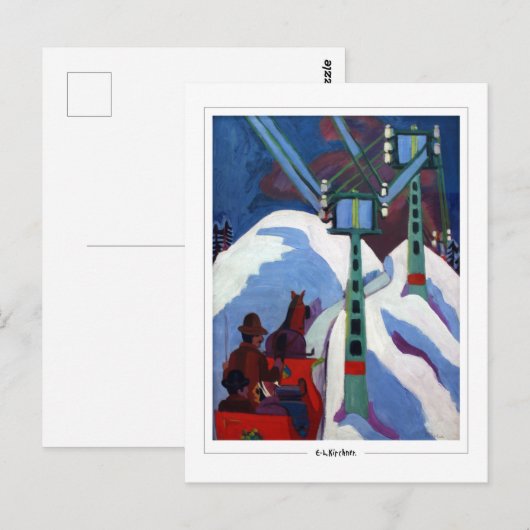 Ernst Ludwig Kirchner #352-2 - Briefkaart voor Sch (Voorkant / Achterkant)