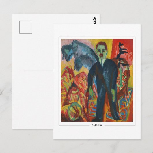 Ernst Ludwig Kirchner #360 - Briefkaart voor Schon (Voorkant / Achterkant)