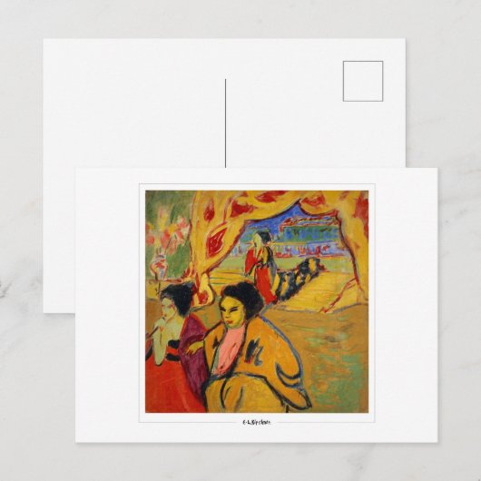 Ernst Ludwig Kirchner #421 - Briefkaart voor Schon (Voorkant / Achterkant)