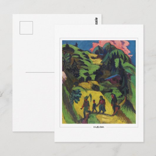 Ernst Ludwig Kirchner #54-2 - Briefkaart voor Scho (Voorkant / Achterkant)