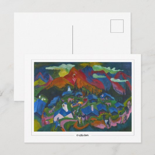 Ernst Ludwig Kirchner #571 - Briefkaart voor Schon (Voorkant / Achterkant)