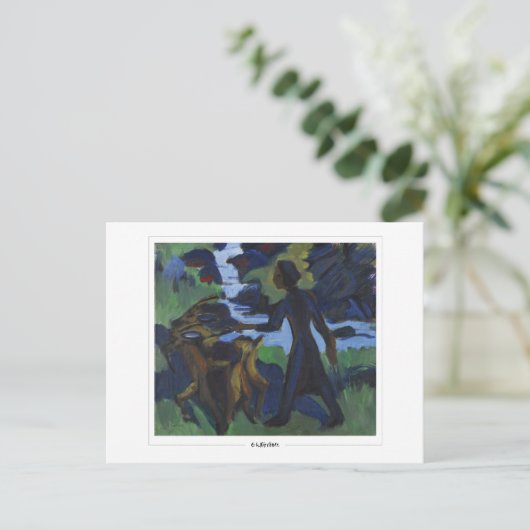 Ernst Ludwig Kirchner #650-2 - Briefkaart voor Sch (Staand voorkant)