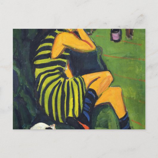 Ernst Ludwig Kirchner Artiste Marcella Briefkaart (Voorkant)